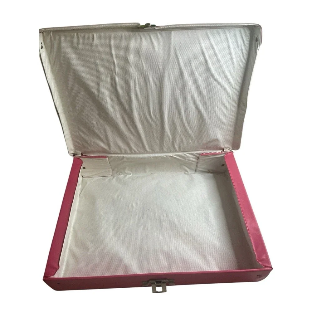 Vintage Barbie Doll Clothing Case American Beauty 1984 Pink Rainbow 80s